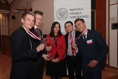 Finał pierwszego turnieju oksfordzkich debat historycznych dla studentów – 23 listopada 2018. Fot. Piotr Życieński (IPN)