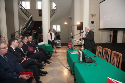 Otwarcie wystawy „Rozkaz nr 00485. Antypolska operacja NKWD na sowieckiej Ukrainie 1937–1938” – Warszawa, 26 listopada 2018. Fot. Piotr Życieński (IPN)