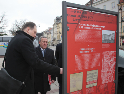Otwarcie wystawy „Rozkaz nr 00485. Antypolska operacja NKWD na sowieckiej Ukrainie 1937–1938” – Warszawa, 26 listopada 2018. Fot. Piotr Życieński (IPN)