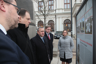 Otwarcie wystawy „Rozkaz nr 00485. Antypolska operacja NKWD na sowieckiej Ukrainie 1937–1938” – Warszawa, 26 listopada 2018. Fot. Piotr Życieński (IPN)