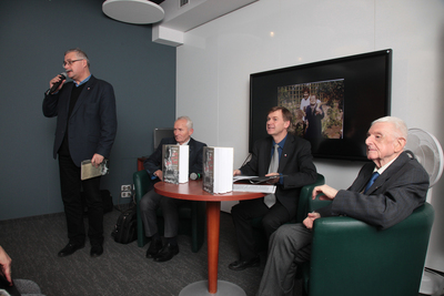 Prezentacja książki Marka Wierzbickiego „Z Polską pod rękę. Jan Prot (1891–1957) i odbudowa niepodległego państwa polskiego” – Warszawa, 26 listopada 2018. Fot. Piotr Życieński (IPN)