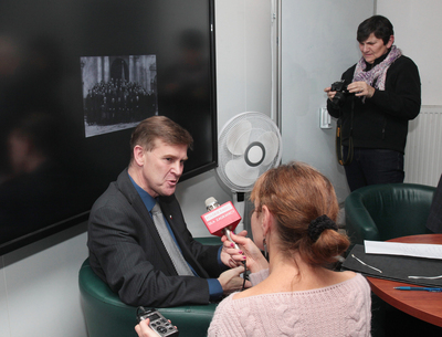 Prezentacja książki Marka Wierzbickiego „Z Polską pod rękę. Jan Prot (1891–1957) i odbudowa niepodległego państwa polskiego” – Warszawa, 26 listopada 2018. Fot. Piotr Życieński (IPN)