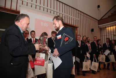 Finał pierwszego turnieju oksfordzkich debat historycznych dla studentów – 23 listopada 2018. Fot. Piotr Życieński (IPN)