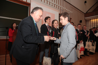 Finał pierwszego turnieju oksfordzkich debat historycznych dla studentów – 23 listopada 2018. Fot. Piotr Życieński (IPN)