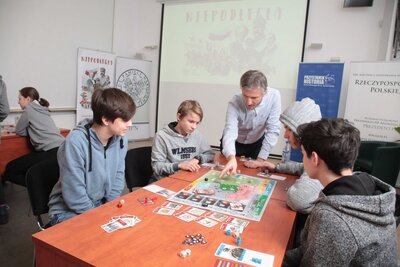 Warszawska premiera gry planszowej „Niepodległa” – 29 listopada 2018. Fot. Piotr Życieński (IPN)