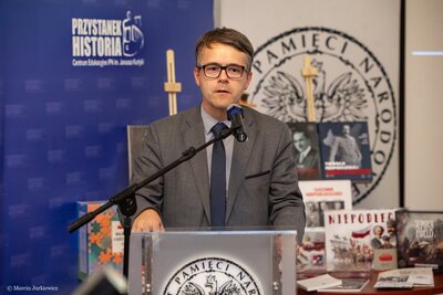 Prezentacja wydawnictw Instytutu Pamięci Narodowej poświęconych sześciu Ojcom Niepodległości – Warszawa, 5 grudnia 2018. Fot. Marcin Jurkiewicz