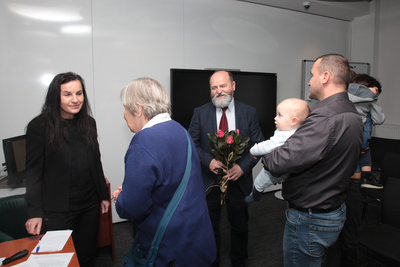 Wernisaż wystawy „Ocalone z transportów Dzieci Zamojszczyzny” – 4 grudnia 2018. Fot. Piotr Życieński (IPN)