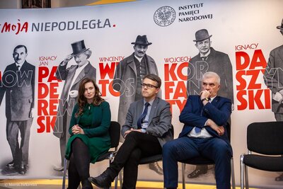 Prezentacja wydawnictw Instytutu Pamięci Narodowej poświęconych sześciu Ojcom Niepodległości – Warszawa, 5 grudnia 2018. Fot. Marcin Jurkiewicz