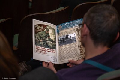 Repremiera filmu z 1927 roku „Z wycieczki Weteranów do Polski” – 10 grudnia 2018. Fot. Marcin Jurkiewicz (IPN)