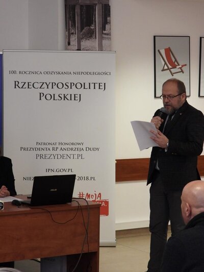 Konferencja „Działdowo-Soldau – niemiecki obóz zagłady” – Warszawa, 12 grudnia 2018 - Fot. M. Niegowski (IPN)