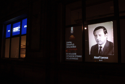 Światło Wolności na Przystanku Historia IPN. Fot. Piotr Życieński (IPN)