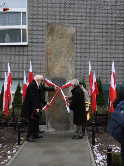 Odsłonięcie tablicy Pamięci Profesorów, Pracowników, Studentów oraz Żołnierzy Września i Powstania Warszawskiego, poległych i zamordowanych w latach 1939–194 – Warszawa, 14 grudnia 2018