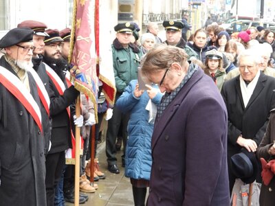 Uroczystość odsłonięcia tablicy pamiątkowej poświęconej Janowi Rodowiczowi „Anodzie” – Warszawa, 18 grudnia 2018 (fot. Mateusz Niegowski)