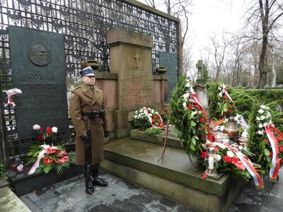 Grób Romana Dmowskiego na Cmentarzu Bródnowskim – Warszawa, 2 stycznia 2019. Fot. Mateusz Niegowski (IPN)
