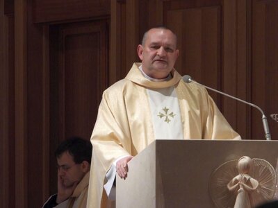 ks. płk Mariusz Tołwiński, proboszcz katedry polowej (Fot. Mateusz Niegowski)