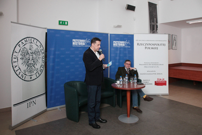 Dyskusja na temat agentury PRL w Watykanie z cyklu „Tajemnice wywiadu” – Warszawa, 8 stycznia 2019. Fot. Piotr Życieński (IPN)