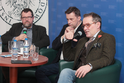 Dyskusja na temat agentury PRL w Watykanie z cyklu „Tajemnice wywiadu” – Warszawa, 8 stycznia 2019. Fot. Piotr Życieński (IPN)