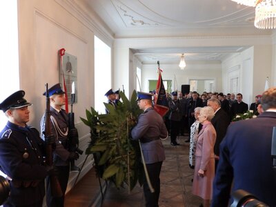 Rodzina podinsp. Kozielewskiego – Wiesława Trzaska-Kozielewska, Edwarda Natkańska oraz Jerzy Kozielewski (fot. Mateusz Niegowski)