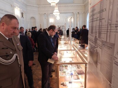 Odsłonięcie tablicy pamiątkowej patrona KSP – Warszawa, 9 stycznia 2019 (fot. Mateusz Niegowski)