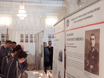 Odsłonięcie tablicy pamiątkowej patrona KSP – Warszawa, 9 stycznia 2019 (fot. Mateusz Niegowski)