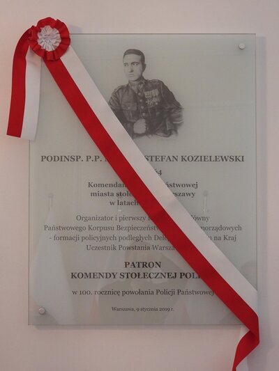 Odsłonięcie tablicy pamiątkowej patrona KSP – Warszawa, 9 stycznia 2019 (fot. Mateusz Niegowski)