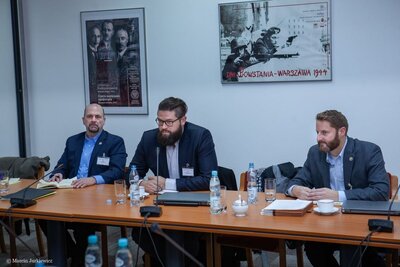 Przedstawiciele agencji Departamentu Obrony USA z wizytą w IPN – 14 stycznia 2019. Fot. Marcin Jurkiewicz (IPN)