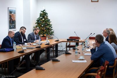 Przedstawiciele agencji Departamentu Obrony USA z wizytą w IPN – 14 stycznia 2019. Fot. Marcin Jurkiewicz (IPN)