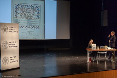 Promocja albumu „Węgrowskie drogi do niepodległości” – Węgrów, 15 stycznia 2019. Fot. Marcin Jurkiewicz (IPN)