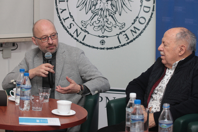 Spotkanie z cyklu „Historia zza kulis” poświęcone muzyce jazzowej w PRL – 16 stycznia 2019. Fot. Piotr Życieński (IPN)