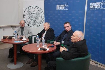 Spotkanie z cyklu „Historia zza kulis” poświęcone muzyce jazzowej w PRL – 16 stycznia 2019. Fot. Piotr Życieński (IPN)