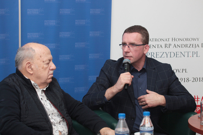 Spotkanie z cyklu „Historia zza kulis” poświęcone muzyce jazzowej w PRL – 16 stycznia 2019. Fot. Piotr Życieński (IPN)