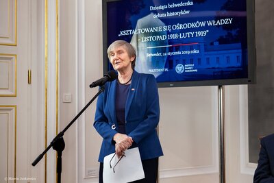 „Kształtowanie się ośrodków władzy – listopad 1918 – luty 1919” – X belwederska debata historyków – 22 stycznia 2019. Fot. Marcin Jurkiewicz (IPN)