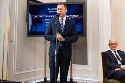 „Kształtowanie się ośrodków władzy – listopad 1918 – luty 1919” – X belwederska debata historyków – 22 stycznia 2019. Fot. Marcin Jurkiewicz (IPN)