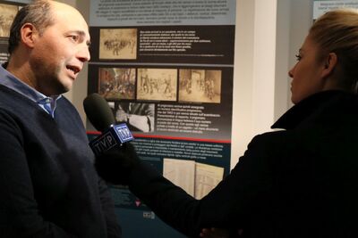 IPN na uroczystościach poświęconych ofiarom obozów koncentracyjnych – Bari, 21 stycznia 2019.  Na zdj. Antonio Mercurio, prezes Apulijskiego Stowarzyszenia Włosko-Polskiego. Fot. Mediateca Regionalna w Bari