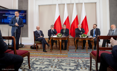 „Kształtowanie się ośrodków władzy – listopad 1918 – luty 1919” – X belwederska debata historyków – 22 stycznia 2019. Fot. Marcin Jurkiewicz (IPN)