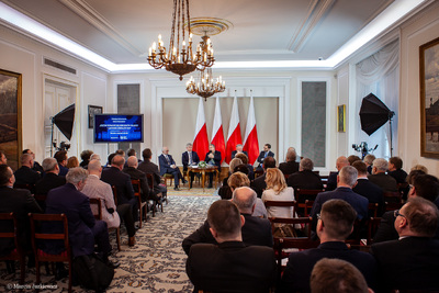 „Kształtowanie się ośrodków władzy – listopad 1918 – luty 1919” – X belwederska debata historyków – 22 stycznia 2019. Fot. Marcin Jurkiewicz (IPN)