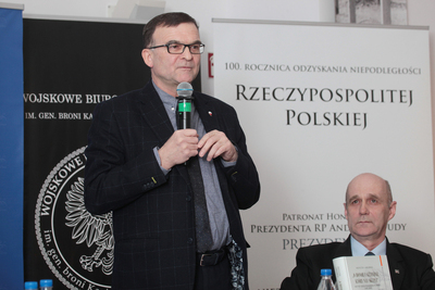 Dyskusja wokół książki Krzysztofa Langowskiego „O honor i sztandar który nas skupia” – Warszawa, 24 stycznia 2019. Fot. Piotr Życieński (IPN)