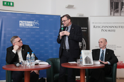 Dyskusja wokół książki Krzysztofa Langowskiego „O honor i sztandar który nas skupia” – Warszawa, 24 stycznia 2019. Fot. Piotr Życieński (IPN)