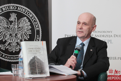 Dyskusja wokół książki Krzysztofa Langowskiego „O honor i sztandar który nas skupia” – Warszawa, 24 stycznia 2019. Fot. Piotr Życieński (IPN)