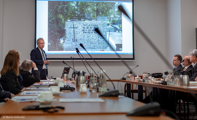 Kierownictwo agencji rządowej Departamentu Obrony USA z wizytą w Instytucie Pamięci Narodowej – 25 stycznia 2019. Fot. Marcin Jurkiewicz (IPN)