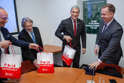 Kierownictwo agencji rządowej Departamentu Obrony USA z wizytą w Instytucie Pamięci Narodowej – 25 stycznia 2019. Fot. Marcin Jurkiewicz (IPN)