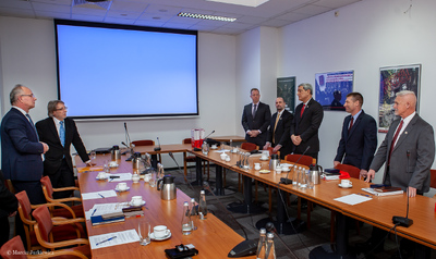 Kierownictwo agencji rządowej Departamentu Obrony USA z wizytą w Instytucie Pamięci Narodowej – 25 stycznia 2019. Fot. Marcin Jurkiewicz (IPN)