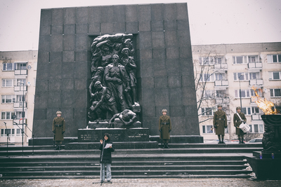 Uroczystości przy pomniku Bohaterów Getta – Warszawa, 27 stycznia 2019. Fot. Sławek Kasper (IPN)