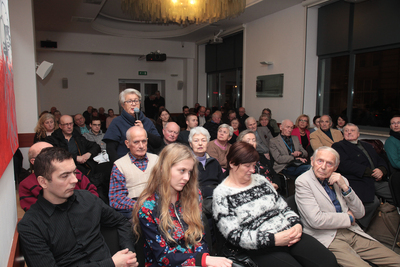 Dyskusja o filmie „August Kowalczyk. Numer obozowy 6804” – Warszawa, 25 stycznia 2019. Fot. Piotr Życieński (IPN)