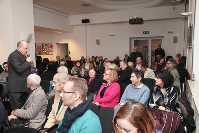 Dyskusja o filmie „August Kowalczyk. Numer obozowy 6804” – Warszawa, 25 stycznia 2019. Fot. Piotr Życieński (IPN)