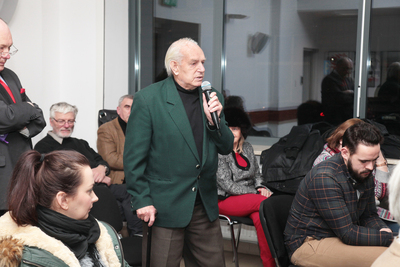 Dyskusja o filmie „August Kowalczyk. Numer obozowy 6804” – Warszawa, 25 stycznia 2019. Fot. Piotr Życieński (IPN)