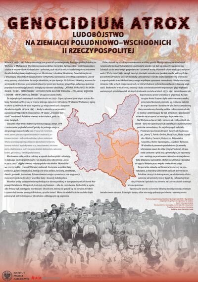 Tablica edukacyjna „Genocidium Atrox"