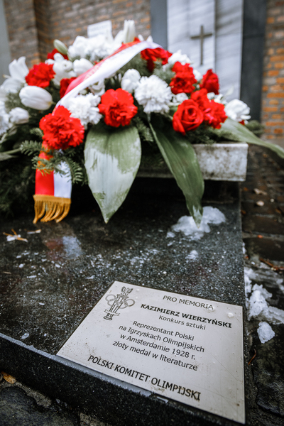 50. rocznica śmierci Kazimierza Wierzyńskiego, Cmentarz Powązkowski – 13 lutego 2019. Fot. Sławek Kasper (IPN)