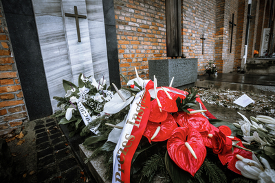 50. rocznica śmierci Kazimierza Wierzyńskiego, Cmentarz Powązkowski – 13 lutego 2019. Fot. Sławek Kasper (IPN)