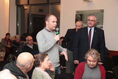 Spotkanie z cyklu „Na północ od Warszawy. Warmia i Mazury w XX w.” – Warszawa, 12 lutego 2019. Fot. Piotr Życieński (IPN)